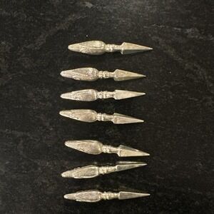 Silverplated Made In Italy Corn On The Cob Holders, 8